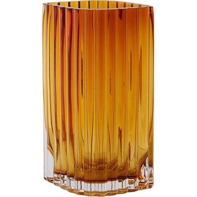 Vaso Folium di AYTM - 20cm Ambra - Design elegante a foglia Vaso Folium di AYTM - 20cm Ambra - Design elegante a foglia