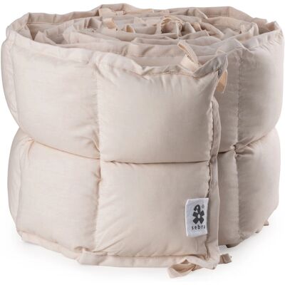 Sebra 100430017 Babysängsbeskytter - Quiltad / björk bark rosa Sebra 100430017 Babysängsbeskytter - Quiltad / björk bark rosa