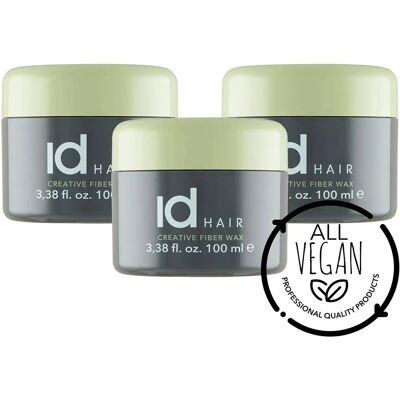 IdHair - Creative Fiber Wax 3 x 100 ml - 3 x 100 ml - Coiffage - Hair wax - Publicité IdHair - Creative Fiber Wax 3 x 100 ml - 3 x 100 ml - Coiffage - Hair wax - Publicité