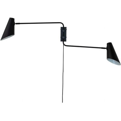Dyberg Larsen Cale Vegglampe - Justerbar Svart Dyberg Larsen Cale Vegglampe - Justerbar Svart