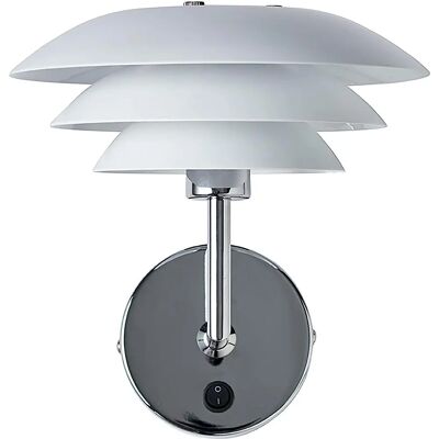 Dyberg Larsen DL20 Lampe Murale Dôme Blanche - Applique Murale Dyberg Larsen DL20 Lampe Murale Dôme Blanche - Applique Murale