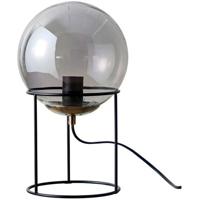 Dyberg Larsen Moon Globe Bordlampe - Røgglas - 34cm Dyberg Larsen Moon Globe Bordlampe - Røgglas - 34cm
