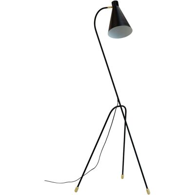 Dyberg Larsen Miles Gulvlampe med Messingdetaljer - Moderne Dansk Design Dyberg Larsen Miles Gulvlampe med Messingdetaljer - Moderne Dansk Design