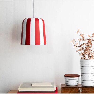 Dyberg Larsen Gry Mørk Rød/Vit - Loftlampe Dyberg Larsen Gry Mørk Rød/Vit - Loftlampe