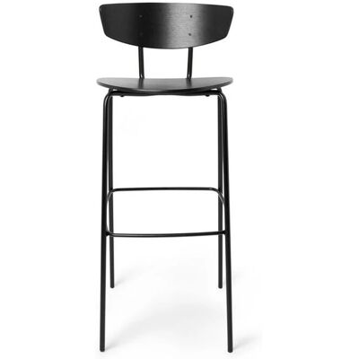 Tabouret de Bar Ferm Living Herman - Noir - Hauteur 78cm - Publicité Tabouret de Bar Ferm Living Herman - Noir - Hauteur 78cm - Publicité
