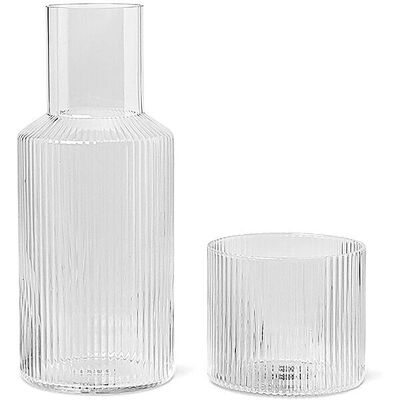ferm LIVING Lite Ripple glassett - Klar - Unisex ferm LIVING Lite Ripple glassett - Klar - Unisex