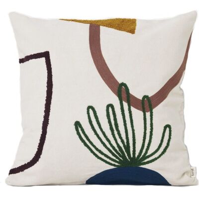 ferm LIVING - Coussin Mirage en coton 50x50cm - Publicité ferm LIVING - Coussin Mirage en coton 50x50cm - Publicité