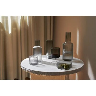 ferm LIVING Ripple Long Drink Glasses - Sett med 4 - Geometrisk Design ferm LIVING Ripple Long Drink Glasses - Sett med 4 - Geometrisk Design