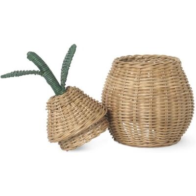 Ferm Living Organischer Birnen-Rattankorb - Aufbewahrungskorb Ferm Living Organischer Birnen-Rattankorb - Aufbewahrungskorb