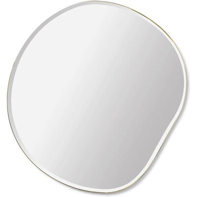 Specchio da Parete Piccolo Pond in Ottone - ferm LIVING - Forma Organica Specchio da Parete Piccolo Pond in Ottone - ferm LIVING - Forma Organica