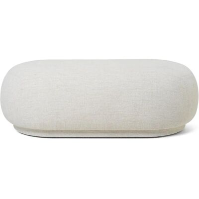 Ferm Living Rico Hocker - Vielseitiger runder Pouf in Weiß Ferm Living Rico Hocker - Vielseitiger runder Pouf in Weiß