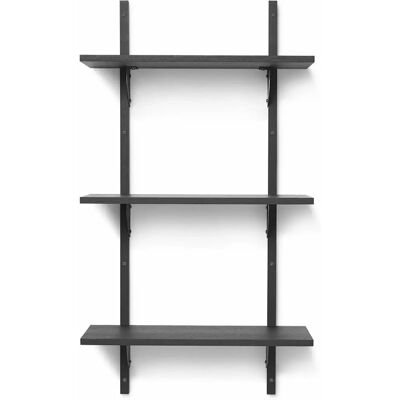 Ferm Living Étagère Murale Sector - 54 cm, Esche schwarz / Messing schwarz - Étagère Murale - Publicité Ferm Living Étagère Murale Sector - 54 cm, Esche schwarz / Messing schwarz - Étagère Murale - Publicité