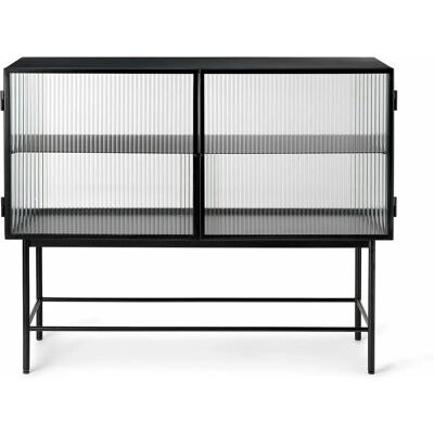 Ferm Living Haze Sideboard - Reeding Glas/Schwarz Ferm Living Haze Sideboard - Reeding Glas/Schwarz