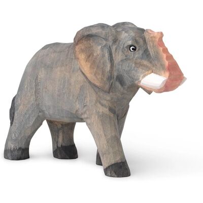 Ferm Living Grå Elefant Håndskåret Treleketøy - 11,5cm Ferm Living Grå Elefant Håndskåret Treleketøy - 11,5cm