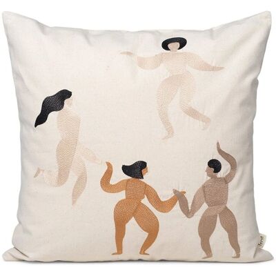 Housse en Coton Biologique Beige Ferm LIVING 50x50cm - Coussin - Publicité Housse en Coton Biologique Beige Ferm LIVING 50x50cm - Coussin - Publicité