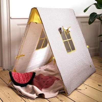 ferm LIVING Tendina per Bambini 100x100x100 cm Coccinella naturale ferm LIVING Tendina per Bambini 100x100x100 cm Coccinella naturale