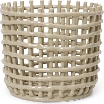 Ferm Living - Corbeille Ceramic - Beige - Korb - Korb Ferm Living - Corbeille Ceramic - Beige - Korb - Korb