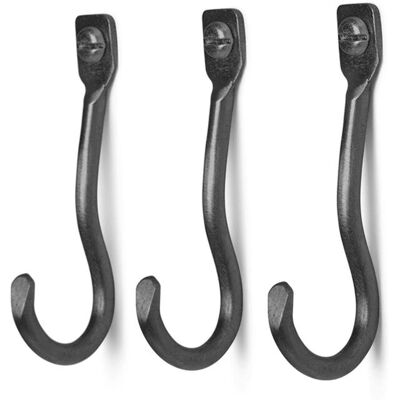 Ferm Living - Ganci da Parete Curvature - Ottone Nero Ferm Living - Ganci da Parete Curvature - Ottone Nero