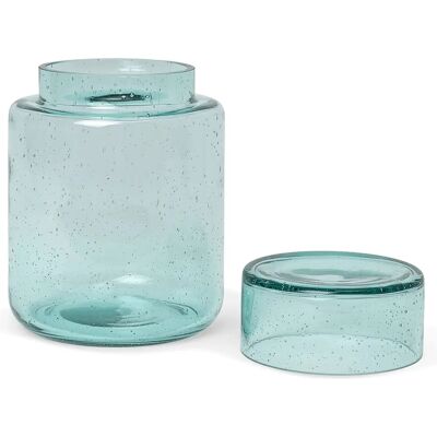 Ferm Living - Oli Glassbehälter, Ø 13,8 cm, grønn - Oppbevaringsbeholder Ferm Living - Oli Glassbehälter, Ø 13,8 cm, grønn - Oppbevaringsbeholder