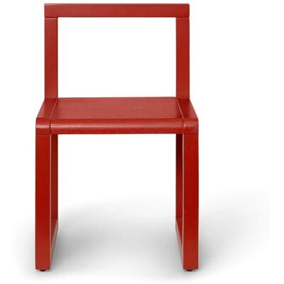 Ferm LIVING - Sedia e sgabello Little Architect per bambini - Rosso papavero Ferm LIVING - Sedia e sgabello Little Architect per bambini - Rosso papavero