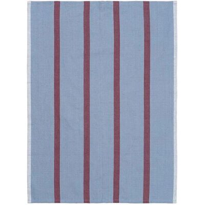 ferm LIVING Hale Kjøkkenhåndkle - 50x70 cm - Blå-Burgunder ferm LIVING Hale Kjøkkenhåndkle - 50x70 cm - Blå-Burgunder