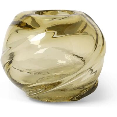 Ferm Living Water Swirl Vase - Organisches Design, Hellgelb Ferm Living Water Swirl Vase - Organisches Design, Hellgelb
