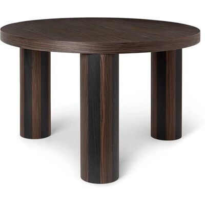 Table basse ferm LIVING Post - Ø 65 cm - Lignes - Chêne Fumé & Noir - Publicité Table basse ferm LIVING Post - Ø 65 cm - Lignes - Chêne Fumé & Noir - Publicité