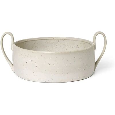 Ferm Living Flow Serveringsskål - Off-white speckle Ferm Living Flow Serveringsskål - Off-white speckle