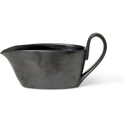 Ferm Living Flow Salsiera - Nero - 30cl - Porcellana Ferm Living Flow Salsiera - Nero - 30cl - Porcellana