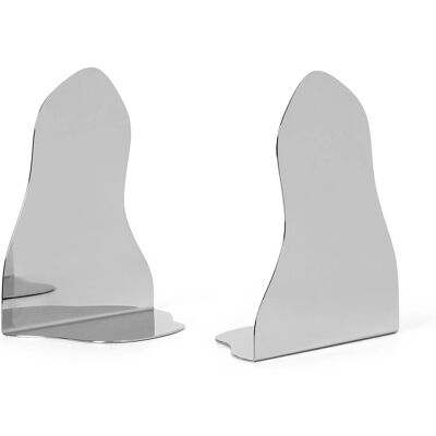 Ferm LIVING Pond Porta libri - Set di 2 - 19,8cm - Argento Ferm LIVING Pond Porta libri - Set di 2 - 19,8cm - Argento