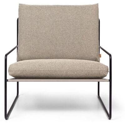 Ferm LIVING - Desert Dolce Outdoor Sessel - Schwarz / Dunkel Sand Ferm LIVING - Desert Dolce Outdoor Sessel - Schwarz / Dunkel Sand