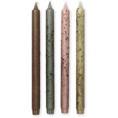 Ferm Living - Set di 4 candele Mura - Superficie irregolare Ferm Living - Set di 4 candele Mura - Superficie irregolare