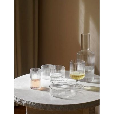 ferm LIVING Ripple Serveringsskåler Sett - Klar - 4 stk ferm LIVING Ripple Serveringsskåler Sett - Klar - 4 stk