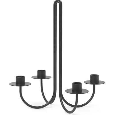 Ferm LIVING Sway Chandelle Noire - Unisexe - 30,2cm - Publicité Ferm LIVING Sway Chandelle Noire - Unisexe - 30,2cm - Publicité