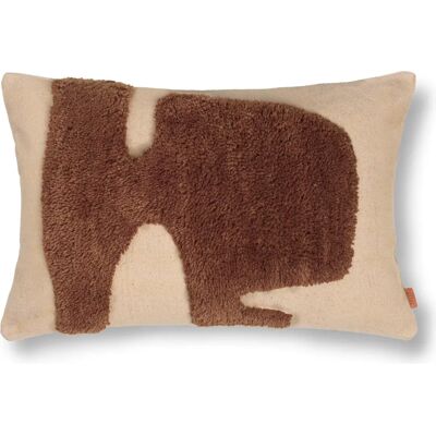 Ferm LIVING Beige & Brun Lay Pute - Organisk, Teksturert, Rektangulær - Putenhet Ferm LIVING Beige & Brun Lay Pute - Organisk, Teksturert, Rektangulær - Putenhet
