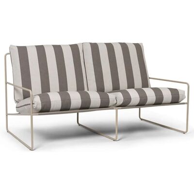 Ferm Living - Desert Stripe Outdoor 2-Sitzer Sofa - beige Ferm Living - Desert Stripe Outdoor 2-Sitzer Sofa - beige