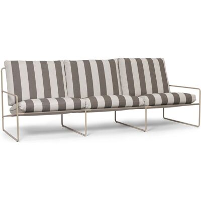 Ferm Living Canapé d'extérieur 3 places - Toile, Beige, 233 cm Rayé - Canapé extérieur - Publicité Ferm Living Canapé d'extérieur 3 places - Toile, Beige, 233 cm Rayé - Canapé extérieur - Publicité
