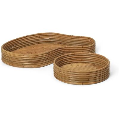 Ferm Living Isola Naturlig Rattan 2-Sett Fat Ferm Living Isola Naturlig Rattan 2-Sett Fat