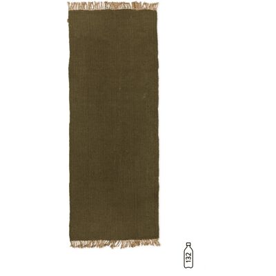 ferm Living - Block Runner, 80 x 200 cm, olive / natur - Läufer ferm Living - Block Runner, 80 x 200 cm, olive / natur - Läufer