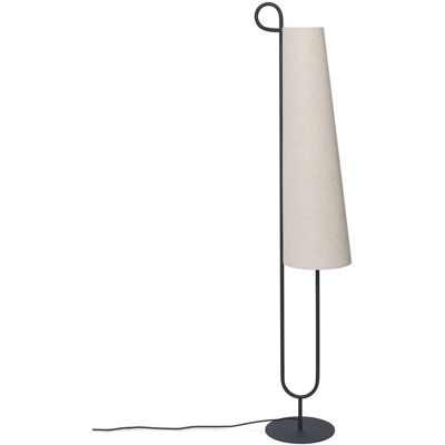 Lampe sur pied Ferm Living Ancora - Abat-jour tissu, 150cm, Noir/Naturel Lampe sur pied Ferm Living Ancora - Abat-jour tissu, 150cm, Noir/Naturel