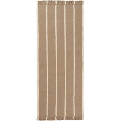 Ferm Living - Tapis Kelim Calm 80x200 cm - Sable / Ivoire - Publicité Ferm Living - Tapis Kelim Calm 80x200 cm - Sable / Ivoire - Publicité
