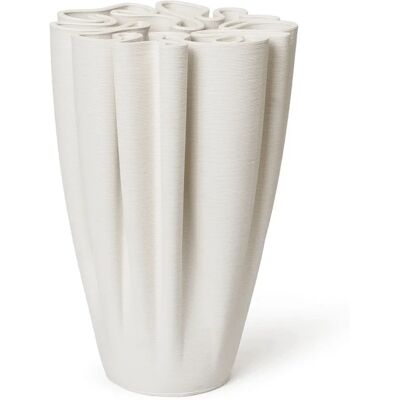 Ferm Living Dedali Vase - 25,5cm Hvit - Keramikkvase Ferm Living Dedali Vase - 25,5cm Hvit - Keramikkvase
