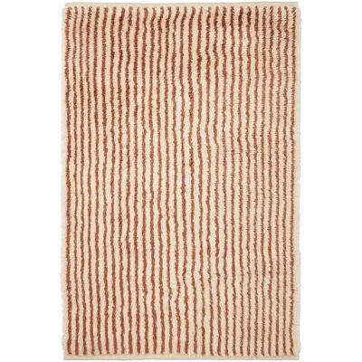 Tapis noué Ferm Living Kami 120x180 cm - Blanc/rouge marron - Tapis - Publicité Tapis noué Ferm Living Kami 120x180 cm - Blanc/rouge marron - Tapis - Publicité
