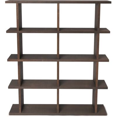 Ferm Living Kona Bokhylle - Brun - 141cm - 2x4 - Klassisk Stil Ferm Living Kona Bokhylle - Brun - 141cm - 2x4 - Klassisk Stil
