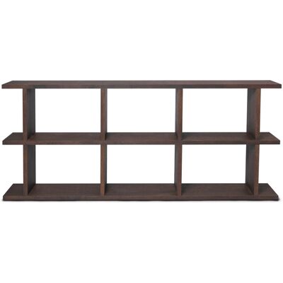 Ferm Living Kona Bokhylle - Mørk Tørrket - 3x2 - 72cm Ferm Living Kona Bokhylle - Mørk Tørrket - 3x2 - 72cm