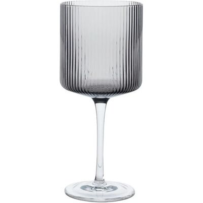 Ferm Living Ripple Rødvinsglass - Sett med 2 - Grå Ferm Living Ripple Rødvinsglass - Sett med 2 - Grå