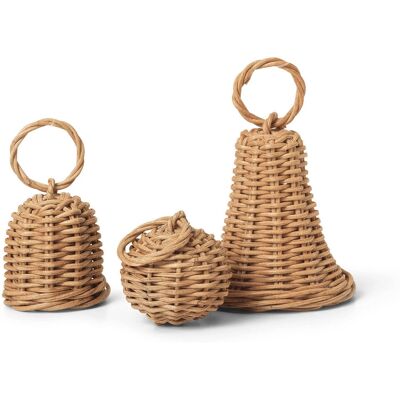 Ferm Living - Palline di Natale Intrecciate - Marrone - Rattan Ferm Living - Palline di Natale Intrecciate - Marrone - Rattan