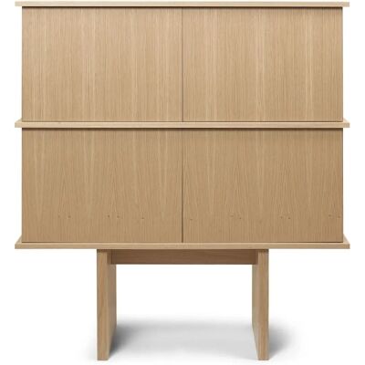 Ferm Living - Credence Stilt - Chêne Naturel - 8 Compartiments - Buffet - Publicité Ferm Living - Credence Stilt - Chêne Naturel - 8 Compartiments - Buffet - Publicité