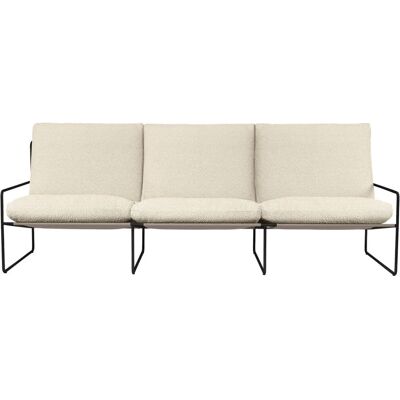 Divano da esterno 3 posti Ferm Living, nero / bianco Divano da esterno 3 posti Ferm Living, nero / bianco