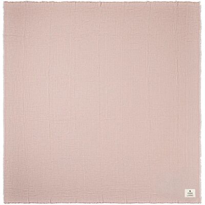 Ferm Living - Fino - Terracotta - Blanc - Plaid de lit - Publicité Ferm Living - Fino - Terracotta - Blanc - Plaid de lit - Publicité